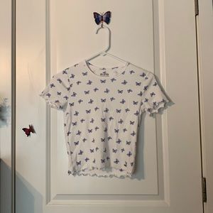 Hollister Butterfly Baby Tee
